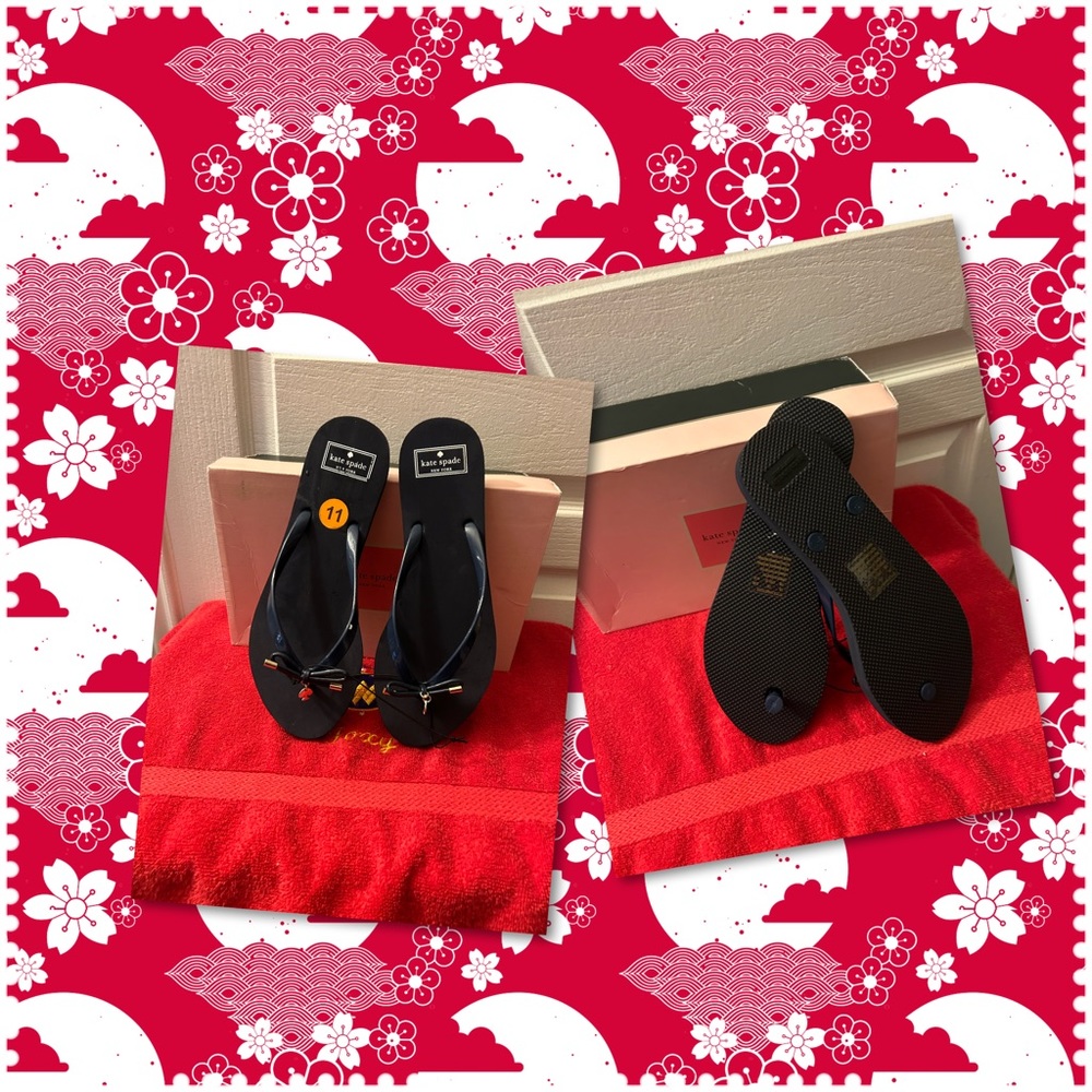 BNWOT - Kate Spade Summer Ready Flip Flops